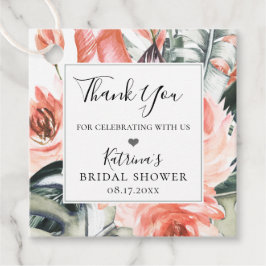 Moderne Tropicas Korallenrahmen Vielen Dank Geschenkanhänger