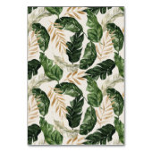 Moderne tropische abstrakte Hochzeitsfeiern Tischn Tischnummer (Rückseite)