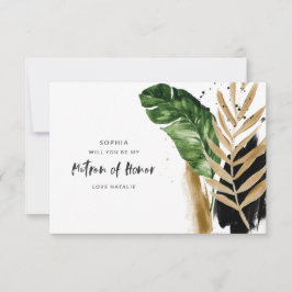 Moderne tropische abstrakte Maler der Ehre RSVP Karte