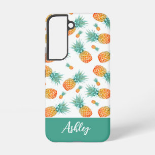 Moderne tropische Ananas Frucht Muster Samsung Galaxy Hülle