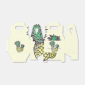 Moderne Tropische Ananas-Gastgeschenk Hochzeit Geschenkschachtel (Ungefaltet)