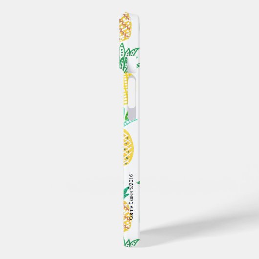 Moderne tropische Ananas | Gelbgrün Case-Mate iPhone Hülle (Rückseite / Links)