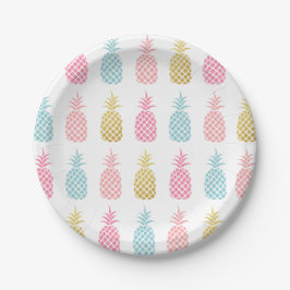 Moderne Tropische Ananas Party Paper Teller