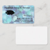 Moderne tropische Aquarium-Services Visitenkarte (Vorne/Hinten)