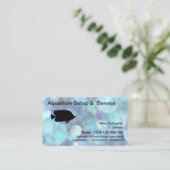 Moderne tropische Aquarium-Services Visitenkarte (Stehend Vorderseite)