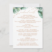 Moderne tropische Bachelorette-Wochenendeinladung Einladung (Rückseite)