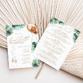 Moderne tropische Bachelorette-Wochenendeinladung Einladung