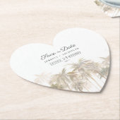 Moderne tropische Bäume sprengen das Datum Untersetzer (angewinkelt)