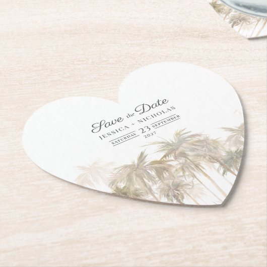 Moderne tropische Bäume sprengen das Datum Untersetzer (angewinkelt)