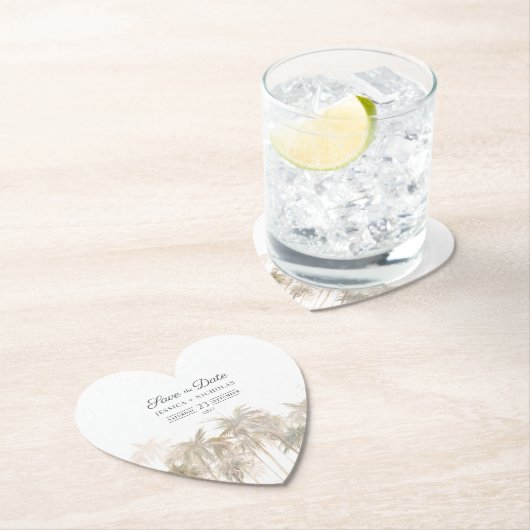 Moderne tropische Bäume sprengen das Datum Untersetzer (Vor Ort)