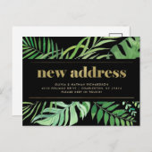 Moderne tropische Blätter | Ankündigung (Vorne/Hinten)