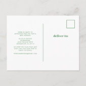 Moderne tropische Blätter| Ankündigung der Bewegun (Rückseite)