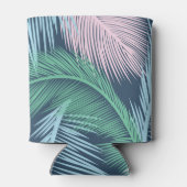 Moderne tropische Blätter aus Blumen: Dosenkühler (Rückseite)