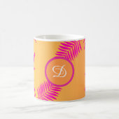 Moderne tropische Blätter des 20. Jahrhunderts in Kaffeetasse (Mittel)