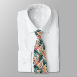 Moderne tropische Blätter Muster Neck Tie Krawatte