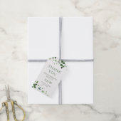 Moderne tropische Blätter Paare Dusche Geschenkanhänger (Mit Garn)