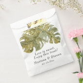 Moderne tropische Blätter Palm Wedding Geschenktütchen (Versiegelt)