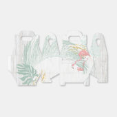 Moderne tropische Blätter Rosa Flamingo Kinderdusc Geschenkschachtel (Ungefaltet)