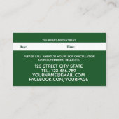 Moderne tropische Blätter Wasserfarbene Verabredun Terminkarte (Rückseite)