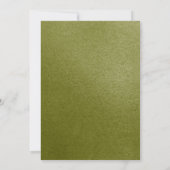 Moderne tropische Blätter zeigen Grün Einladung (Rückseite)