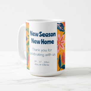 Moderne tropische Blumengestaltung Kaffeetasse