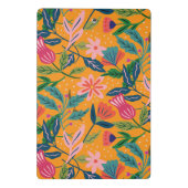 Moderne tropische Blumenmuster Mini Klemmbrett (Rückseite)
