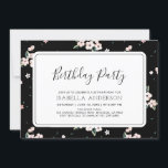 Moderne tropische Blütensommerliche Geburtstagspar Einladung<br><div class="desc">Feiern Sie Ihren besonderen Tag mit dieser tropischen Party Einladung mit schlichten und stilvollen Typografie- und Tropenmustern. Diese Designvorlage ist vollständig anpassbar.</div>