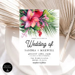 Moderne tropische Botanische Hochzeit Einladung<br><div class="desc">Mit unserer "Modern Watercolor Tropical Botanical Wedding Invitation" laden wir Ihre Lieben zu einem besonderen Tag mit einer Touch lebendiger Eleganz ein. Diese atemberaubende Einladung zeigt ein wunderschönes Aquarelldesign mit üppigen tropischen botanischen Elementen, ideal für eine Hochzeit in Urlaubsort oder ein tropisches Fest. Die moderne Anlage besticht durch ihre Eleganz...</div>