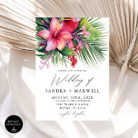 Moderne tropische Botanische Hochzeit Einladung<br><div class="desc">Mit unserer "Modern Watercolor Tropical Botanical Wedding Invitation" laden wir Ihre Lieben zu einem besonderen Tag mit einer Touch lebendiger Eleganz ein. Diese atemberaubende Einladung zeigt ein wunderschönes Aquarelldesign mit üppigen tropischen botanischen Elementen, ideal für eine Hochzeit in Urlaubsort oder ein tropisches Fest. Die moderne Anlage besticht durch ihre Eleganz...</div>