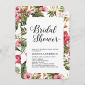 Moderne Tropische Brautdusche einladen Einladung (Vorne/Hinten)