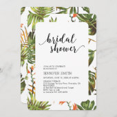 Moderne Tropische Brautdusche einladen Einladung (Vorne/Hinten)