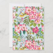 Moderne Tropische Brautdusche einladen Einladung (Rückseite)