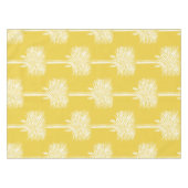 Moderne tropische Dattelpalmen, gelb weiß Tischdecke (Vorderseite (Horizontal))