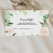 Moderne tropische Flora-Windeln Begleitkarte