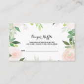 Moderne tropische Flora-Windeln Begleitkarte (Vorderseite)