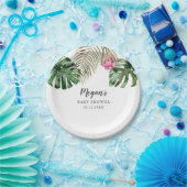 Moderne tropische Grünanlage Kinderdusche Pappteller (Party)