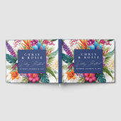 Moderne tropische Hochzeit im Herbst Gästebuch (Voll)