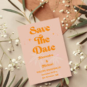Moderne tropische Hochzeit Save The Date