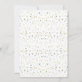 Moderne tropische Jungle Safari Neutral Baby Dusch Einladung (Rückseite)