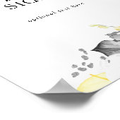 Moderne tropische Karten und Geschenke nach Maß Poster (Ecke)