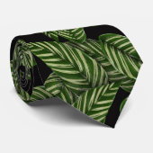 Moderne tropische Leaf-Blätter Muster Krawatte (Gerollt)