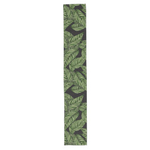 Moderne tropische Leaf Palm Pflanze drucken Großer Tischläufer