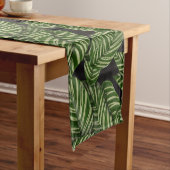 Moderne tropische Leaf Palm Pflanze drucken Großer Tischläufer (Beispiel)