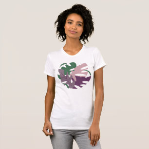 Moderne tropische Monstera-Blätter im Dschungel bu T-Shirt