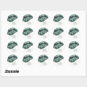 Moderne Tropische Monsterer Leaf-LIEBE Sticker (Blatt)