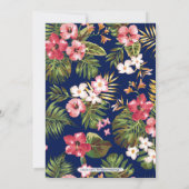 Moderne Tropische Paare Polterabend Einladung (Rückseite)