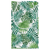 Moderne tropische Palme Blätter Kleine Geschenktüt Kleine Geschenktüte (Rückseite)