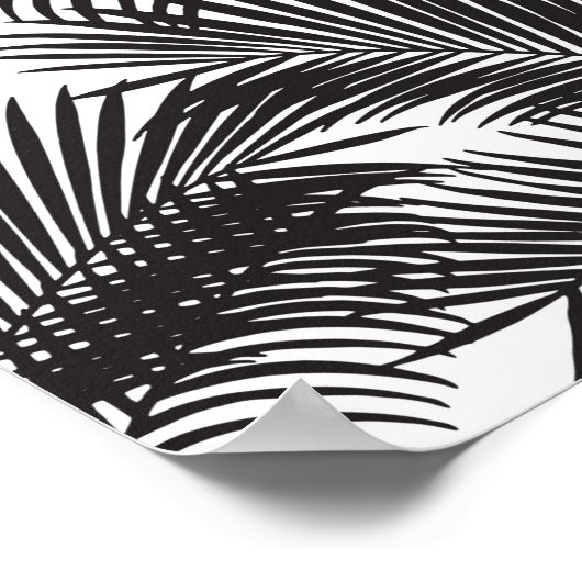 Moderne tropische Palmen Poster (Ecke)