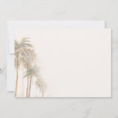 Moderne tropische Palmen Save The Date (Rückseite)