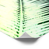 Moderne, tropische Palmenblattkunst Poster (Ecke)